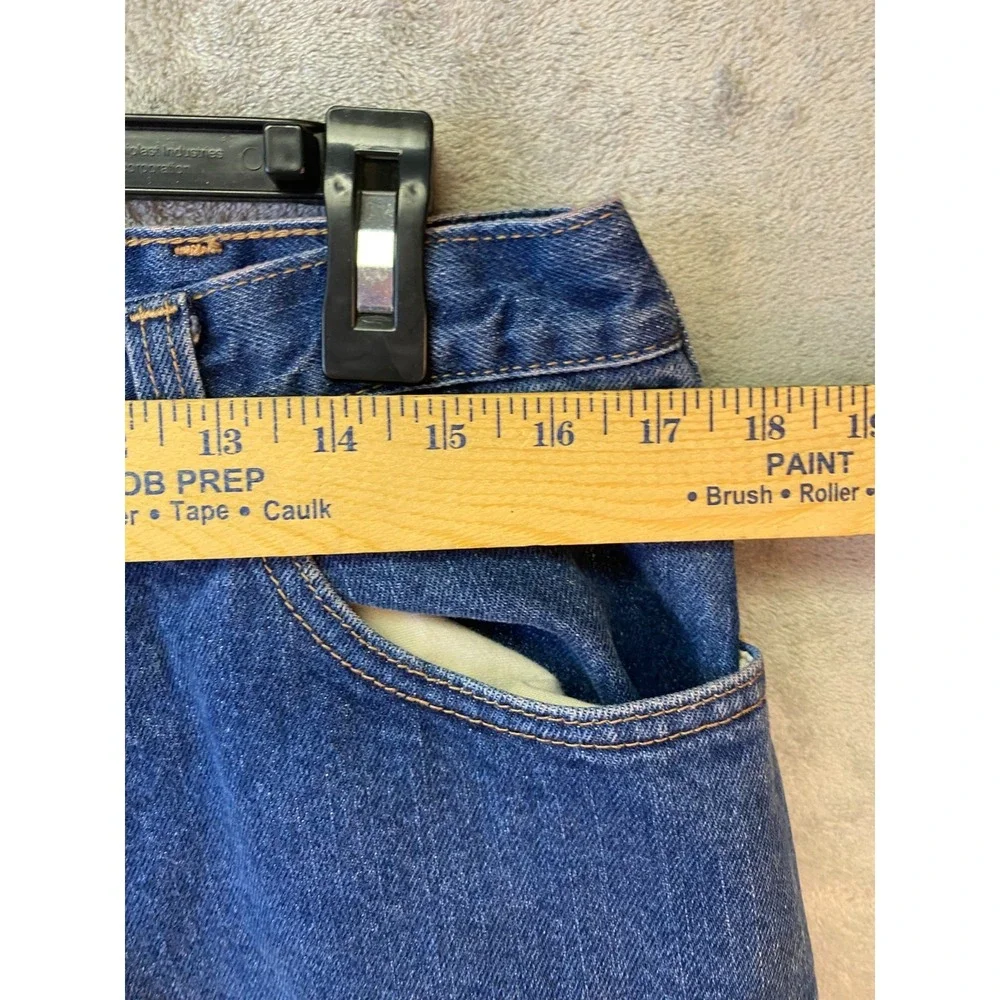 Carhartt FR Flame Resistant 34x34 Blue Denim Straight Leg Work Jeans